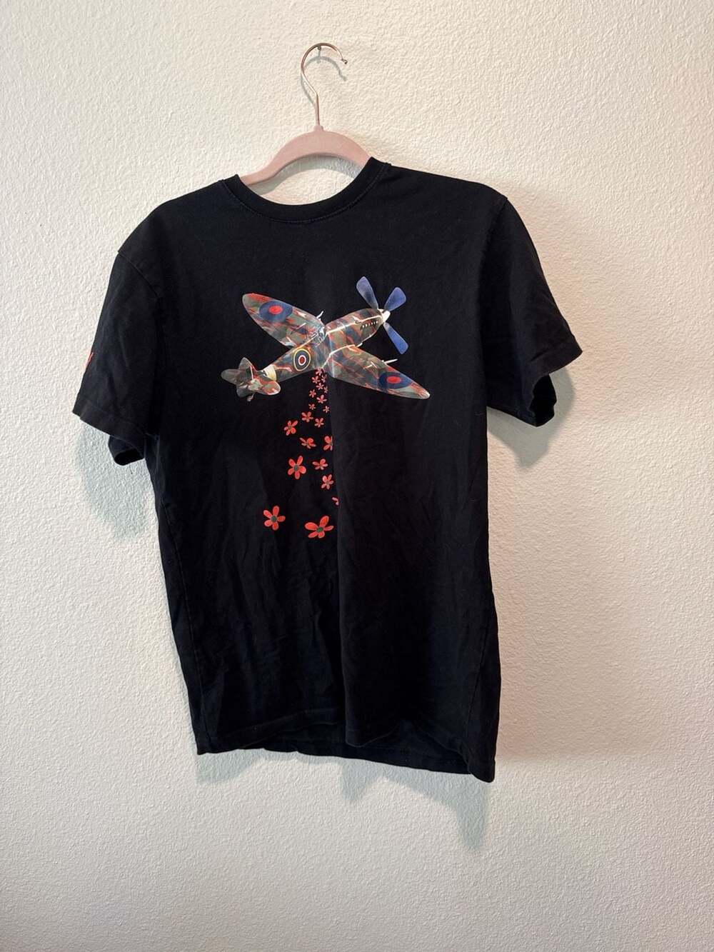 Billionaire Boys Club Camo Fighter Plane Flower Bomb Graphic T-Shirt